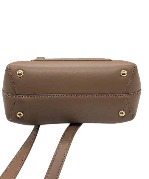 POLENE（ポレーヌ）POLENE (ポレーヌ) エディション トープ テクスチャードショルダーバッグ ベージュの古着・服飾アイテム