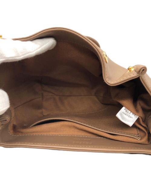 POLENE（ポレーヌ）POLENE (ポレーヌ) エディション トープ テクスチャードショルダーバッグ ベージュの古着・服飾アイテム