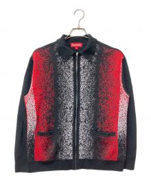 SUPREME（シュプリーム）の古着「GRADIENT STRIPE ZIP UP CARDIGAN」｜ブラック