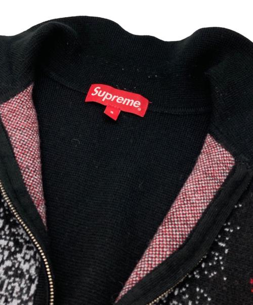 SUPREME（シュプリーム）SUPREME (シュプリーム) GRADIENT STRIPE ZIP UP CARDIGAN ブラック サイズ:Sの古着・服飾アイテム