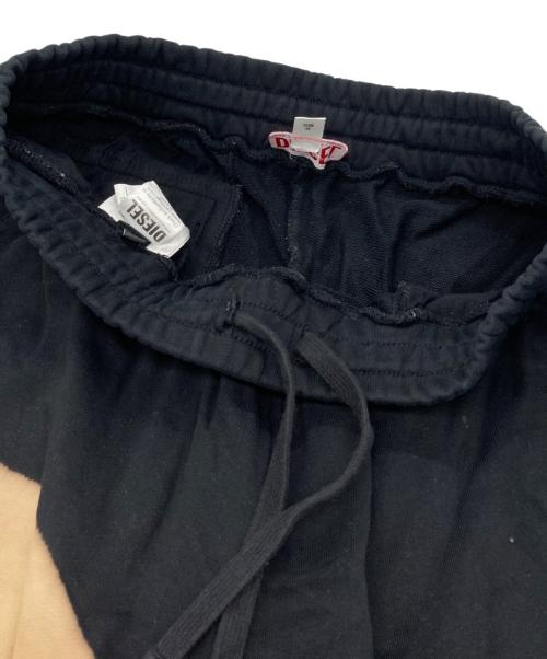 DIESEL（ディーゼル）DIESEL (ディーゼル) P-CREW-BLEACHスウェットハーフ パンツ ブラック サイズ:Mの古着・服飾アイテム