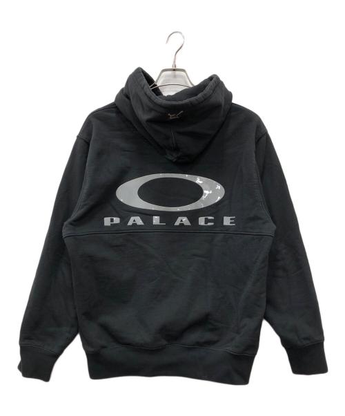 PALACE（パレス）PALACE (パレス) OAKLEY (オークリー) コラボロゴプルオーバーパーカー ブラック サイズ:Mの古着・服飾アイテム