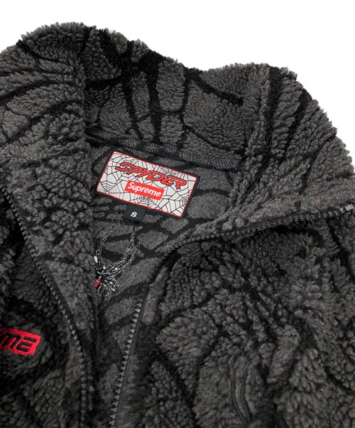 SUPREME（シュプリーム）SUPREME (シュプリーム) SPYDER (スパイダー) Web Polar Fleece Black グレー サイズ:Sの古着・服飾アイテム