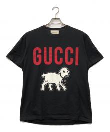 GUCCI（グッチ）の古着「グッチラムオーバーサイズTシャツ」｜ブラック