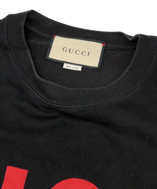 GUCCI（グッチ）GUCCI (グッチ) グッチラムオーバーサイズTシャツ ブラック サイズ:Mの古着・服飾アイテム