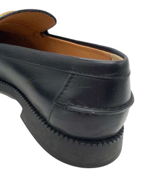 TOD'S（トッズ）TOD'S (トッズ) Tタイムレス レザー スクエアトゥシューズ ブラック サイズ:37の古着・服飾アイテム