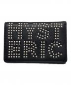 Hysteric Glamourヒステリックグラマー）の古着「ロゴスタッズ 三つ折りウォレット」｜ブラック