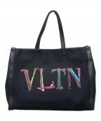 VALENTINOヴァレンティノ）の古着「ロックスタッズ トートバッグ」｜ブラック