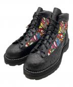 Danner×FRANCK MULLERダナー×フランクミュラー）の古着「フィールドレザーブーツ」｜ブラック×マルチカラー