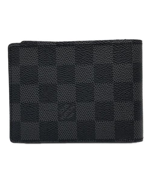 LOUIS VUITTON（ルイ ヴィトン）LOUIS VUITTON (ルイ ヴィトン) 2つ折り財布 ブラックの古着・服飾アイテム