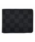 LOUIS VUITTON（ルイ ヴィトン）の古着「2つ折り財布」｜ブラック