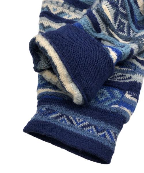 CUGGI（クージー）CUGGI (クージー) 3Dニットカーディガン ブルー サイズ:Sの古着・服飾アイテム