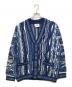 CUGGI（クージー）の古着「3Dニットカーディガン」｜ブルー