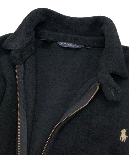 POLO RALPH LAUREN（ポロ・ラルフローレン）POLO RALPH LAUREN (ポロ・ラルフローレン) フリーススイングトップ ブラック サイズ:Lの古着・服飾アイテム