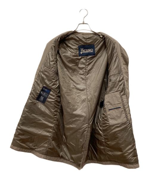 HERNO（ヘルノ）HERNO (ヘルノ) 中綿ステンカラーコート ベージュ サイズ:Mの古着・服飾アイテム