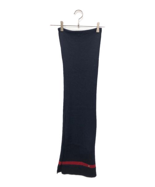 GUCCI（グッチ）GUCCI (グッチ) マフラー ネイビーの古着・服飾アイテム