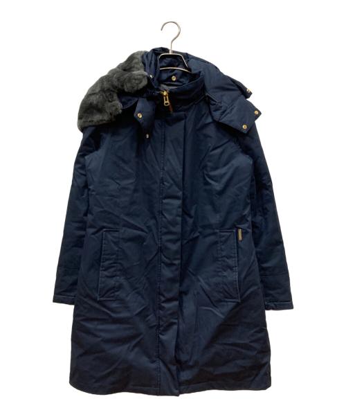 WOOLRICH（ウールリッチ）WOOLRICH (ウールリッチ) ラビットファー ボウブリッジパーカー ネイビー サイズ:Sの古着・服飾アイテム