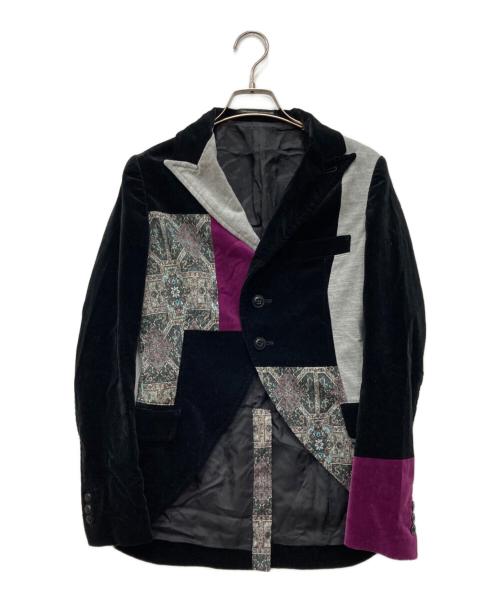 Y's（ワイズ）Y's (ワイズ) 切替タキシードジャケット ブラック サイズ:1の古着・服飾アイテム