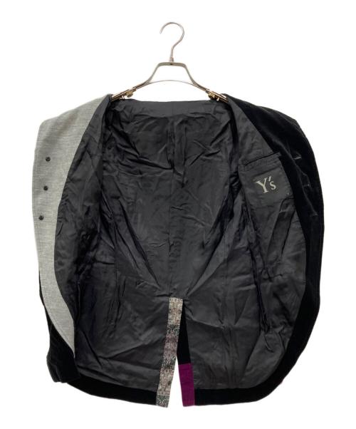 Y's（ワイズ）Y's (ワイズ) 切替タキシードジャケット ブラック サイズ:1の古着・服飾アイテム
