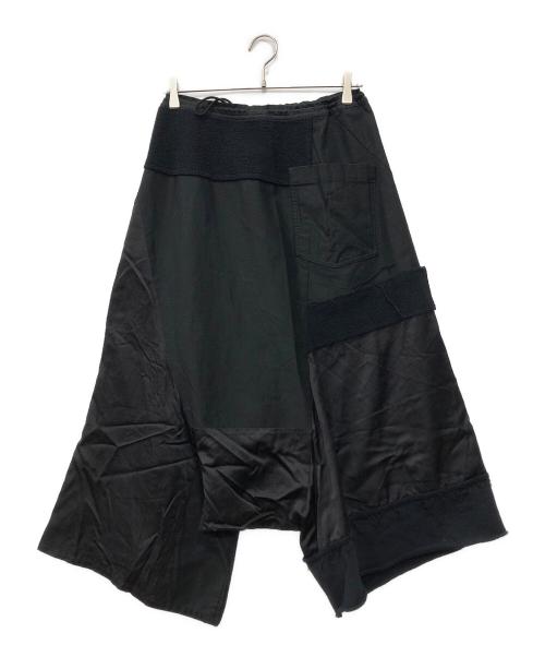 Y's（ワイズ）Y's (ワイズ) パターン切替サルエルパンツ ブラック サイズ:1の古着・服飾アイテム