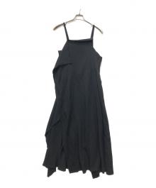 MITIKO by Y's（ミチコ バイ ワイズ）の古着「キャミソールスリットワンピース」｜ブラック