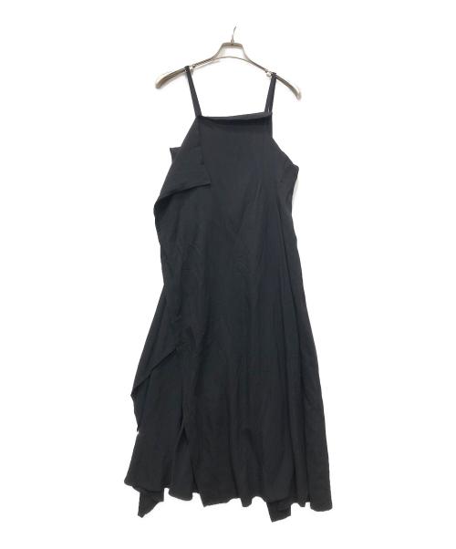 MITIKO by Y's（ミチコ バイ ワイズ）MITIKO by Y's (ミチコ バイ ワイズ) キャミソールスリットワンピース ブラック サイズ:2の古着・服飾アイテム