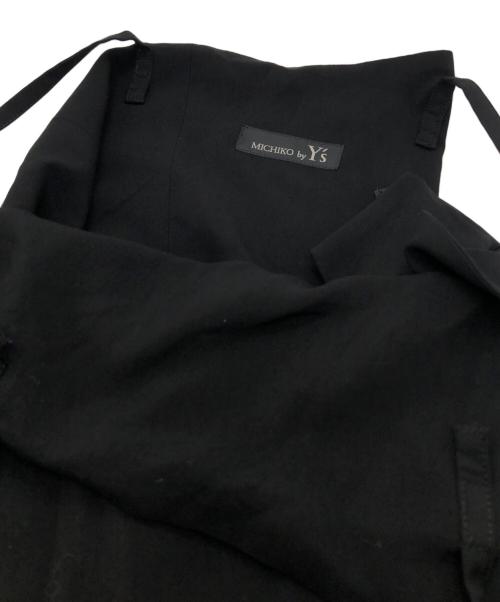 MITIKO by Y's（ミチコ バイ ワイズ）MITIKO by Y's (ミチコ バイ ワイズ) キャミソールスリットワンピース ブラック サイズ:2の古着・服飾アイテム