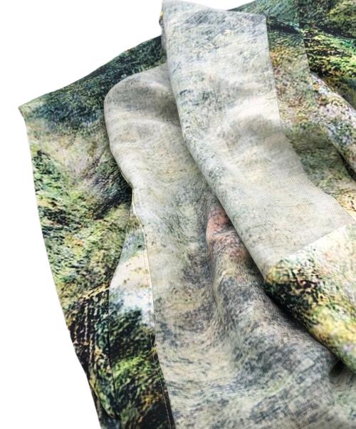 Y's（ワイズ）Y's (ワイズ) 総柄ガウチョパンツ 黄緑 サイズ:1の古着・服飾アイテム