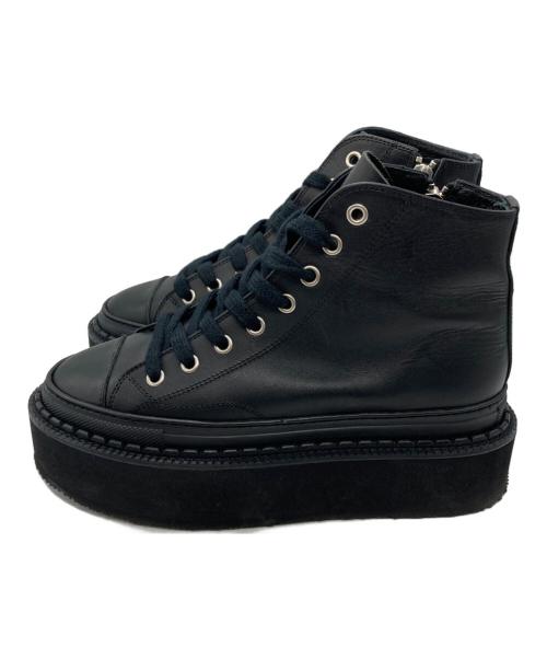 Y's（ワイズ）Y's (ワイズ) 厚底スニーカー ブラック サイズ:4の古着・服飾アイテム