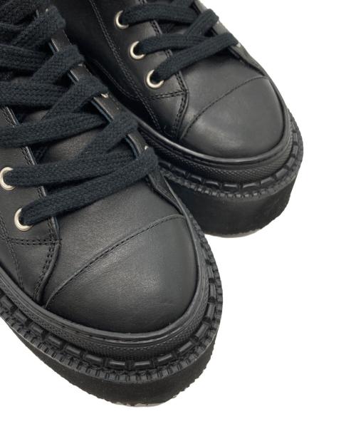 Y's（ワイズ）Y's (ワイズ) 厚底スニーカー ブラック サイズ:4の古着・服飾アイテム