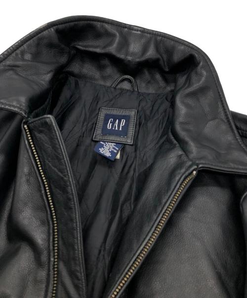 GAP（ギャップ）GAP (ギャップ) レザージャケット ブラック サイズ:XLの古着・服飾アイテム