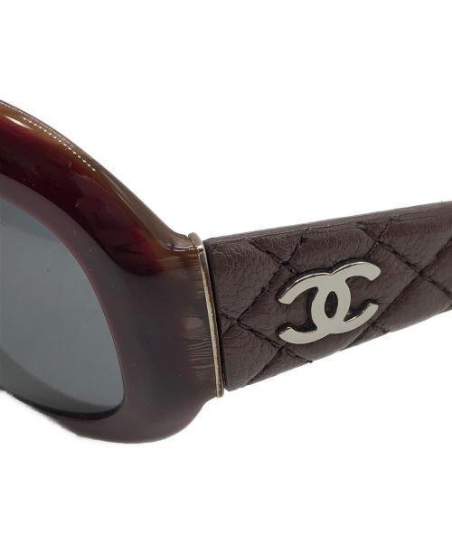 CHANEL（シャネル）CHANEL (シャネル) マトラッセシャネルサングラス ブラウンの古着・服飾アイテム