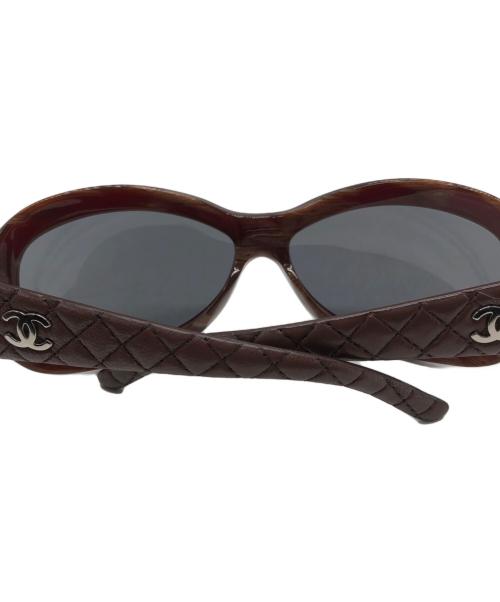 CHANEL（シャネル）CHANEL (シャネル) マトラッセシャネルサングラス ブラウンの古着・服飾アイテム