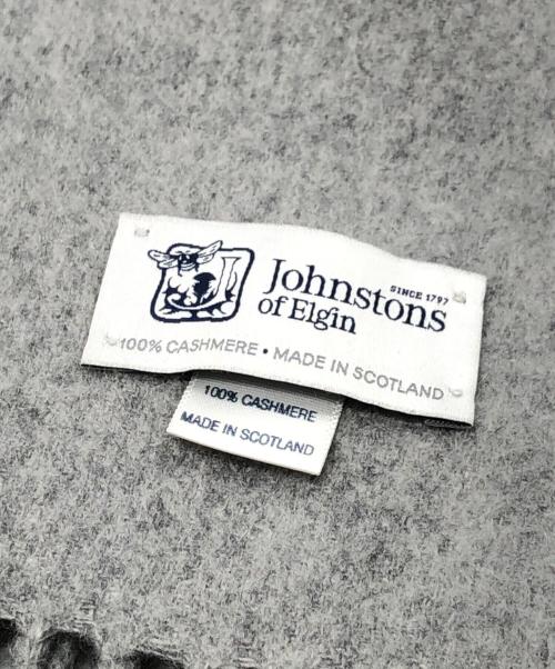 JOHNSTONS OF ELGIN（ジョンストンズオブエルガン）JOHNSTONS OF ELGIN (ジョンストンズオブエルガン) カシミヤマフラー グレー サイズ:下記参照の古着・服飾アイテム