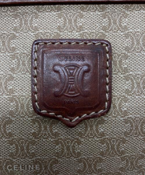CELINE（セリーヌ）CELINE (セリーヌ) マカダム柄ショルダーバッグ ブラウンの古着・服飾アイテム