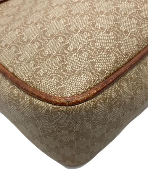 CELINE（セリーヌ）CELINE (セリーヌ) マカダム柄ショルダーバッグ ブラウンの古着・服飾アイテム