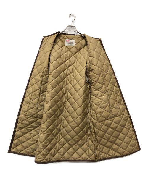 Traditional Weatherwear（トラディショナルウェザーウェア）Traditional Weatherwear (トラディショナルウェザーウェア) ノーカラーキルティングコート ベージュ サイズ:36の古着・服飾アイテム
