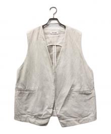 SACRA（サクラ）の古着「リネンコットンベスト」｜グレー