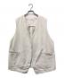 SACRA（サクラ）の古着「リネンコットンベスト」｜グレー
