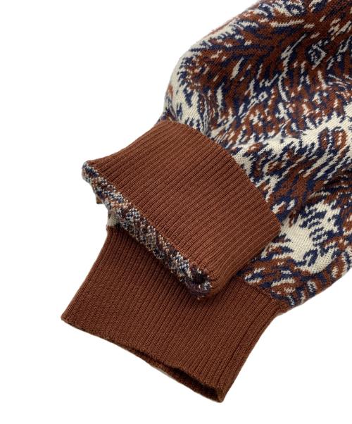 TENDERLOIN（テンダーロイン）TENDERLOIN (テンダーロイン) T-SWEATER WOLF ブラウン サイズ:Lの古着・服飾アイテム