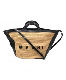 MARNI（マルニ）の古着「TROPICALIA2WAYハンドバッグ」｜ベージュ