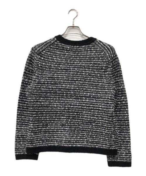 theory luxe（セオリーリュクス）theory luxe (セオリーリュクス) ツイード調 Vネックカーディガン ブラック サイズ:38の古着・服飾アイテム