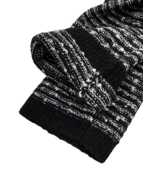 theory luxe（セオリーリュクス）theory luxe (セオリーリュクス) ツイード調 Vネックカーディガン ブラック サイズ:38の古着・服飾アイテム