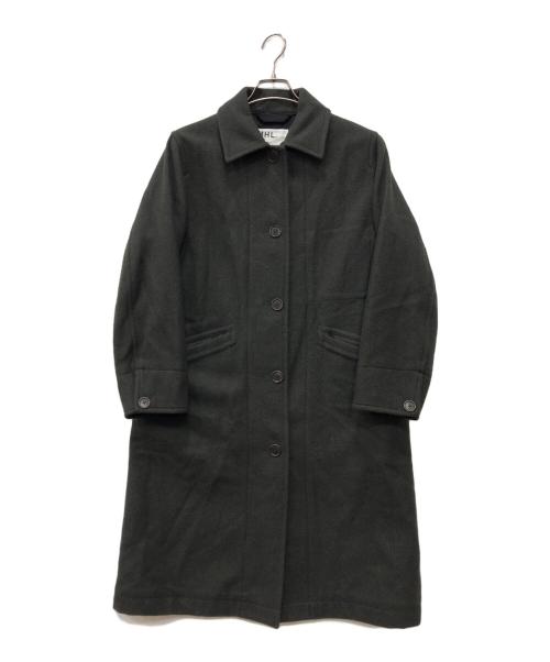 MHL（エムエイチエル）MHL (エムエイチエル) BASIC WOOL MELTON COAT カーキ サイズ:2の古着・服飾アイテム