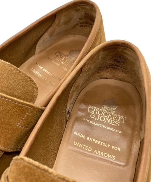 Crockett & Jones（クロケット＆ジョーンズ）Crockett & Jones (クロケット＆ジョーンズ) UNITED ARROWS (ユナイテッドアローズ) ローファー ベージュ サイズ:6 1/2の古着・服飾アイテム
