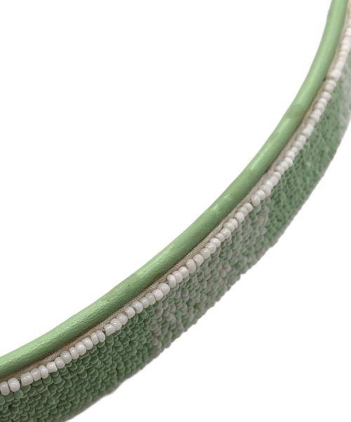 STAUD（スタウド）STAUD (スタウド) ビーズショルダーバッグ グリーン サイズ:下記参照の古着・服飾アイテム