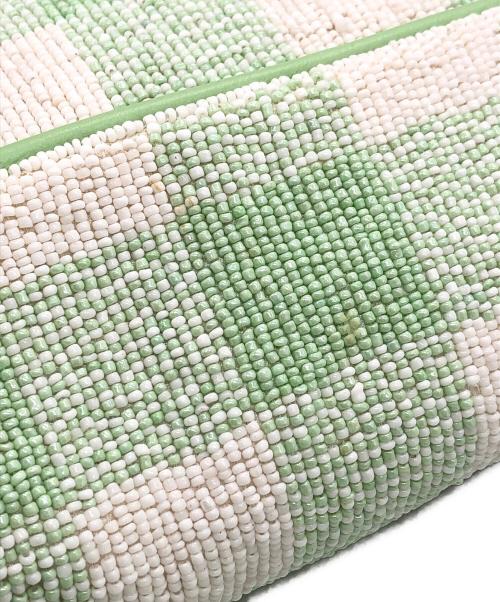 STAUD（スタウド）STAUD (スタウド) ビーズショルダーバッグ グリーン サイズ:下記参照の古着・服飾アイテム