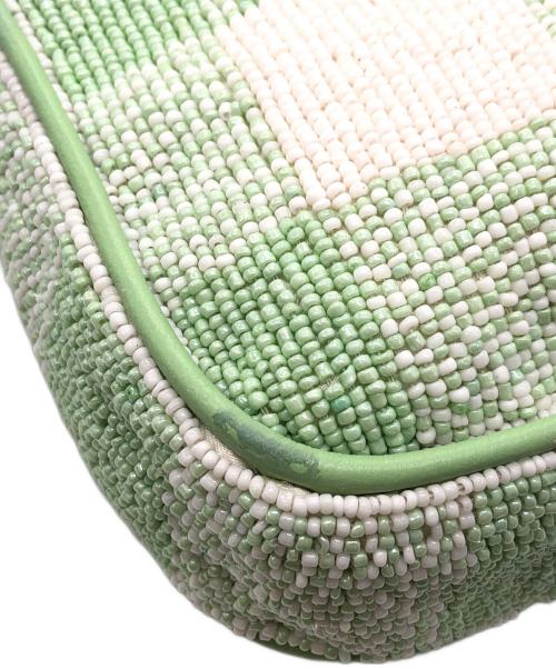 STAUD（スタウド）STAUD (スタウド) ビーズショルダーバッグ グリーン サイズ:下記参照の古着・服飾アイテム