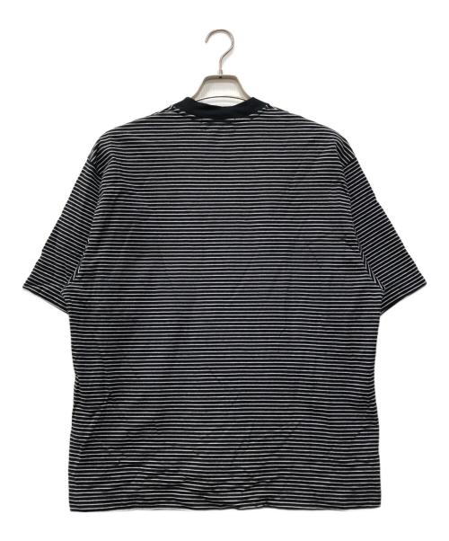 everyone（エブリワン）everyone (エブリワン) Border Short Sleeve Tee Shirt ブラック サイズ:Lの古着・服飾アイテム