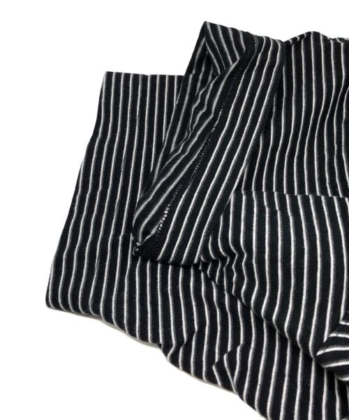 everyone（エブリワン）everyone (エブリワン) Border Short Sleeve Tee Shirt ブラック サイズ:Lの古着・服飾アイテム